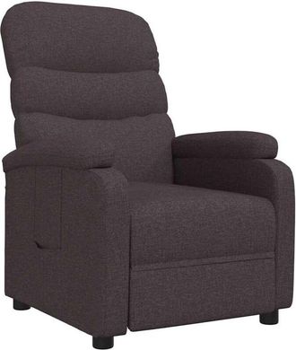 vidaXL Sill&oacute;n Reclinable De Tela Marr&oacute;n Oscuro Vidaxl