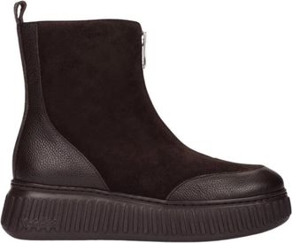 Wonders A-5202 Enkellaarsjes - Dames - Enkellaarsjes - Bruin - 41 EU - Katoen - Schoenen