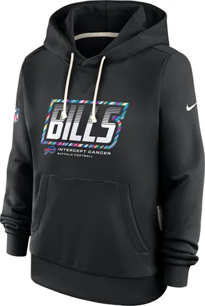 Nike Buffalo Bills Crucial Catch Standard Issue Nike Womens Dri-FIT NFL Pullover Hoodie in Black | 03C300AZU4-F9R