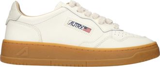 Autry Medaillewinnaar Herens Sneakers Leer Beige/Marshmallow