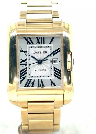 Cartier Pre-owned Cartier Tank Anglaise Silver Dial Mens Watch W5310018