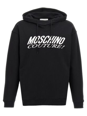 Moschino Mens Logo Print Hoodie