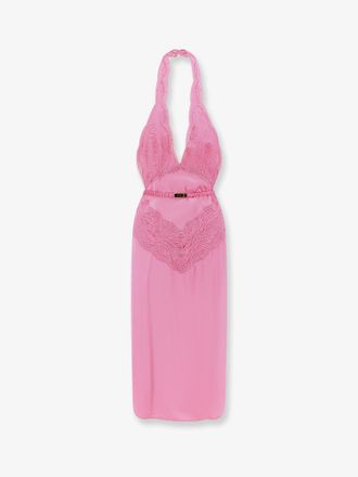 Gucci Vestito Midi in raso di seta - GUCCI - gender_Woman