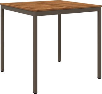 vidaXL Mesa De Bar Para Jard&iacute;n Natural Y Caf&eacute; 110 X 108,5 X 105 Cm Vidaxl