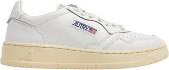 Autry Medalist Low Sneakers In White Leather
