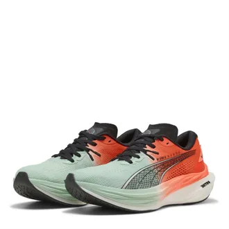 Puma Womens Nitro 3 Fade Road Running Shoes in Hyrox Red/Blue - Size UK 3.5