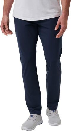 Travis Mathew Legacy Stretchknit Flat Front Chinos in Total Eclipse at Nordstrom, Size 34