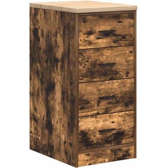 vidaXL Vidaxl - Armario de almacenamiento para garaje roble ahumado 40x51x85 cm