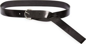 Paloma Wool Adela Leather Belt in Black at Nordstrom, Size X-Small