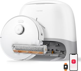 Roborock Qrevo Curv 2 Flow Robot Aspirador Y Fregasuelos, Succi&oacute;n Hyperforce De 20.000 Pa, Mopa Rodillo Edge-adaptive Con Autolimpieza Spiraflow En Tiempo Real