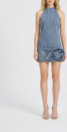 Magda Butrym Abito di jeans con fiore Magda Butrym