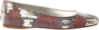 Baldinini Python Print Ballerina - Dames - Ballerinas - Veelkleurig - 37 EU - Leer - Schoenen