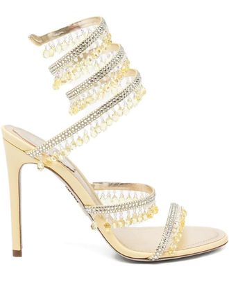 Rene Caovilla 105mm Chandelier sandals - Yellow