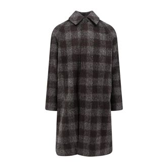 Amaranto Amar&aacute;nto - Single-Breasted Coat - Heren - Mantels - Bruin - Maat: 2XL Wol