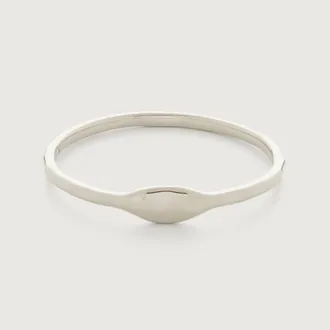 Monica Vinader Sterling Silver MV Siren Muse Slim Ring