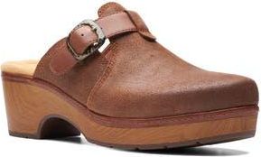 Clarks Paizlee Nora Clog - Wide Width Available in Tan Suede at Nordstrom Rack, Size 6.5