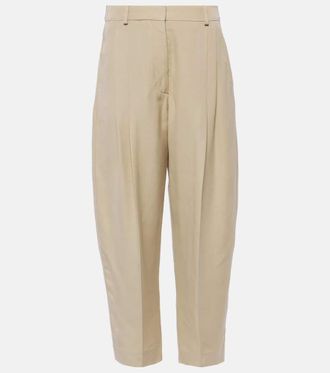 Stella McCartney Pantaloni cropped Iconic a vita alta