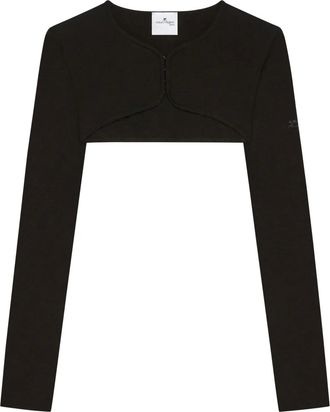 Courrèges Cardigan crop - Nero