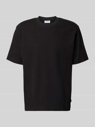 Jack & Jones Jack & Jones T-Shirt mit Ripp-Optik Modell HARRISON in Black, Gr&ouml;&szlig;e XXL