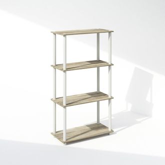 Furinno Turn-N-Tube 4-Tier Multipurpose Shelf Display Rack, Shelving Unit, Bookcase
