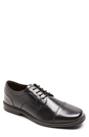 Rockport Taylor Waterproof Cap Toe Derby in Black at Nordstrom, Size 10.5