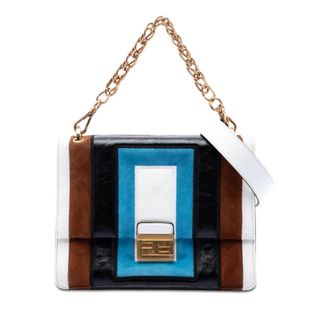 Fendi Pre-owned Fendi Suede and Leather Kan U Colorblock Satchel Ladies NTU3H4IHWQPZYWMP