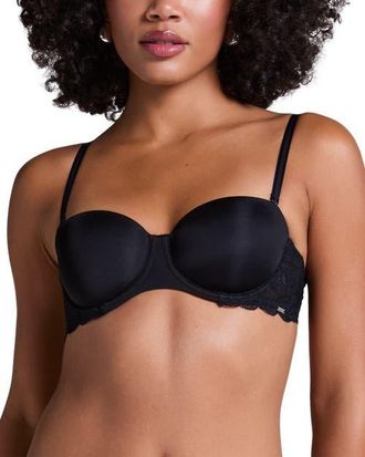 Hunkem&ouml;ller Angie Padded Strapless Underwired Bra in Black at Nordstrom, Size 34Dd
