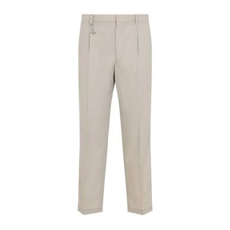 Prada Suit Trousers, male, Beige, Size: XL Cotton Pants