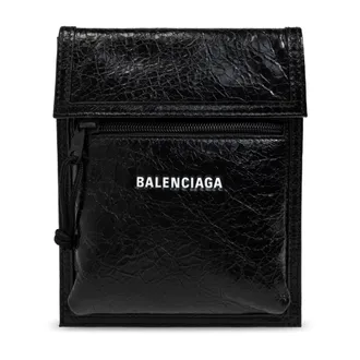 Balenciaga Heren, Tassen, Zwart, Maat: ONE Size Leer