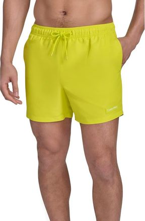 Calvin Klein Core Swim Trunks in Citrus at Nordstrom Rack, Size Xx-Large