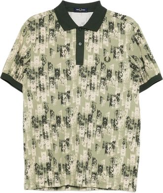 Fred Perry graphic-print polo shirt - Green