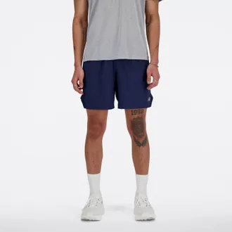 New Balance Rc Short In Navy With Slate Grey