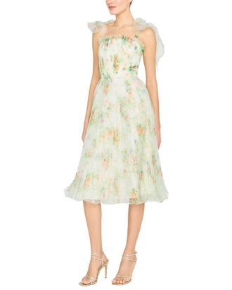Theia Betty Midi Dress