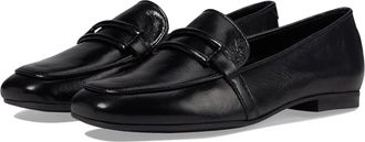 Miz Mooz Ziya Flats Womens 5.5-6 B Black Leather Slip On Loafers HTAT1106