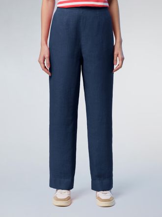 North Sails Broek Linnen met wijde pijpen