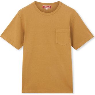 Fortela Tubejp Cotton Chest Pocket T-Shirt in Camel at Nordstrom, Size Medium