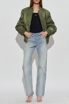 Off-white Top With Z Logo, Womens, Black