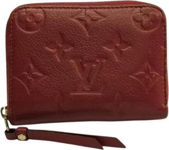 Louis Vuitton Pre-owned Portemonnee - Dames - Vintage Accessoires - Rood - ONE Size - Leer - Vintage