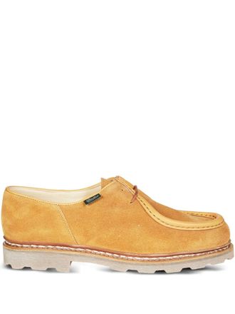 Paraboot Michael mocassin-toe Derby shoes - men - Calf Leather/Calf Suede/Rubber - 42.5 - Yellow
