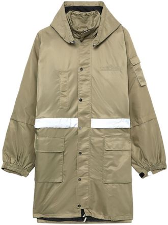 Rokh multi-pocket hooded parka coat - women - Nylon - 36 - Neutrals