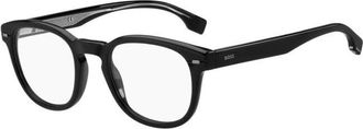 HUGO BOSS Havana Acetaat Optische Monturen - Heren - Brillen - Zwart - 49 MM - Accessoires