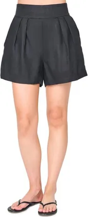 Gibsonlook Easy Everyday Cotton Shorts in Black at Nordstrom, Size Xx-Large