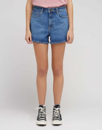 Lee Regular-fit-Jeans LEE Lee Shorts Carol Short, Damen, Gr. 32, N-Gr, blau, Obermaterial: 67% Baumwolle CO. 32% Lyocell CLY. 1% Elasthan EL., Jeans Regul