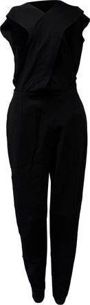 Stella McCartney Stella McCartney jumpsuit met open rug in zwarte viscose