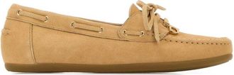 Ferragamo Beige Suede Loafers