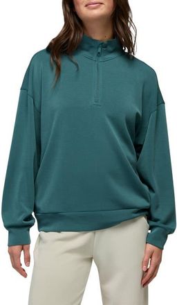 Prana Shea Soft Relaxed Half Zip Pullover in Coast at Nordstrom, Size X-Large