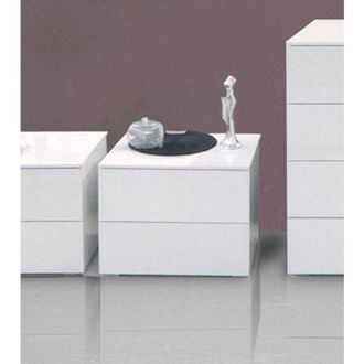 Composad Comodino privilegio bianco laccato lucido