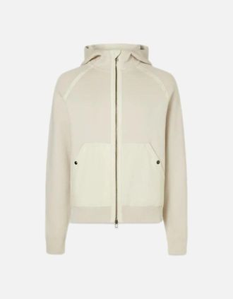 Belstaff Mens Belstaff View Hooded Full Zip Silver Birch - Size: 42