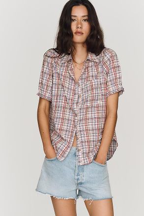Pilcro Aly Puff-Sleeve Blouse