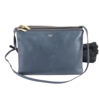 Celine Pre-owned Cross Body Bags, female, Blue, Size: ONE SIZE Pre-owned Shoulder bag